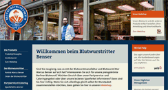 Desktop Screenshot of blutwurstmanufaktur.de